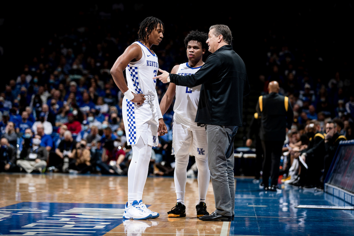 TyTy Washington Jr. Sahvir Wheeler. John Calipari.

Kentucky beat Missouri 83-56.

Photos by Chet White | UK Athletics