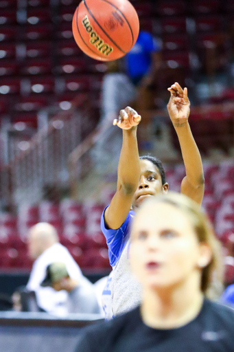 Chasity Patterson. 

Kentucky WBB Practices before their game against South Carolina.  

Photo by Eddie Justice | UK Athletics