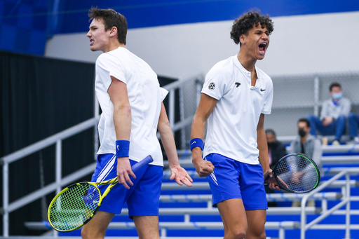 Cesar Bourgois & Gabriel Diallo.

Kentucky defeats Duke 4-3.

Photo by Grace Bradley | UK Athletics