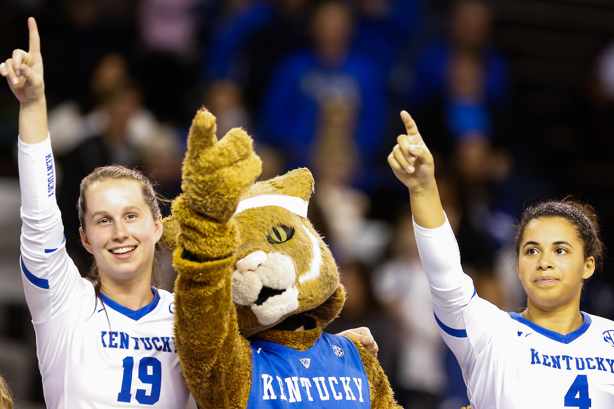 Merideth Jewell. Avery Skinner.

UK Volleyball sweeps Mississippi State 3-0 on Friday, November 9th, 2018 at Memorial Coliseum in Lexington, Ky.

Photo by Eddie Justice