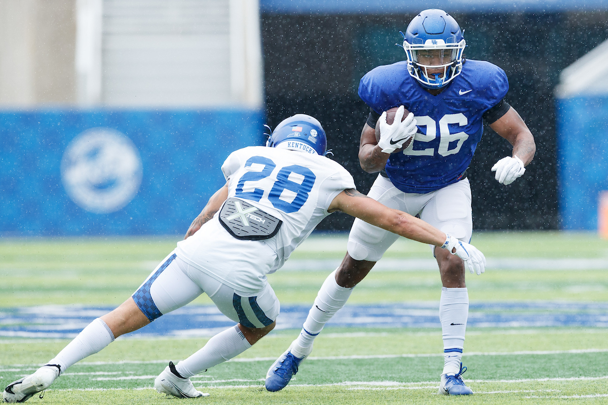 TORRANCE DAVIS.

2021 UK Football Spring Practice.

Photo by Elliott Hess | UK Athletics