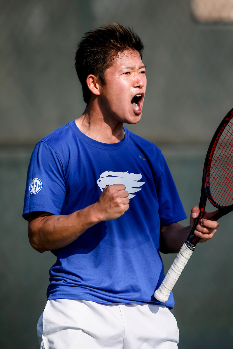 Kento Yamada. 


The University of Kentucky Mens Tennis team takes on Virginia Mens Tennis 

Photo by Isaac Janssen | UK Athletics