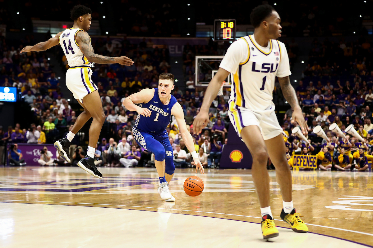 Nate Sestina.

Kentucky beat LSU 79-76.

Photo by Chet White | UK Athletics