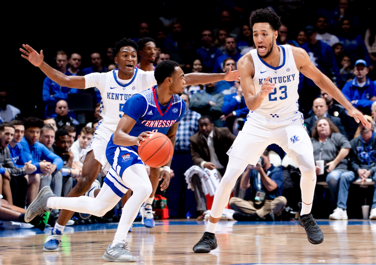 EJ Montgomery.

Kentucky beat Tennessee State, 77-62.


Photo by Elliott Hess | UK Athletics
