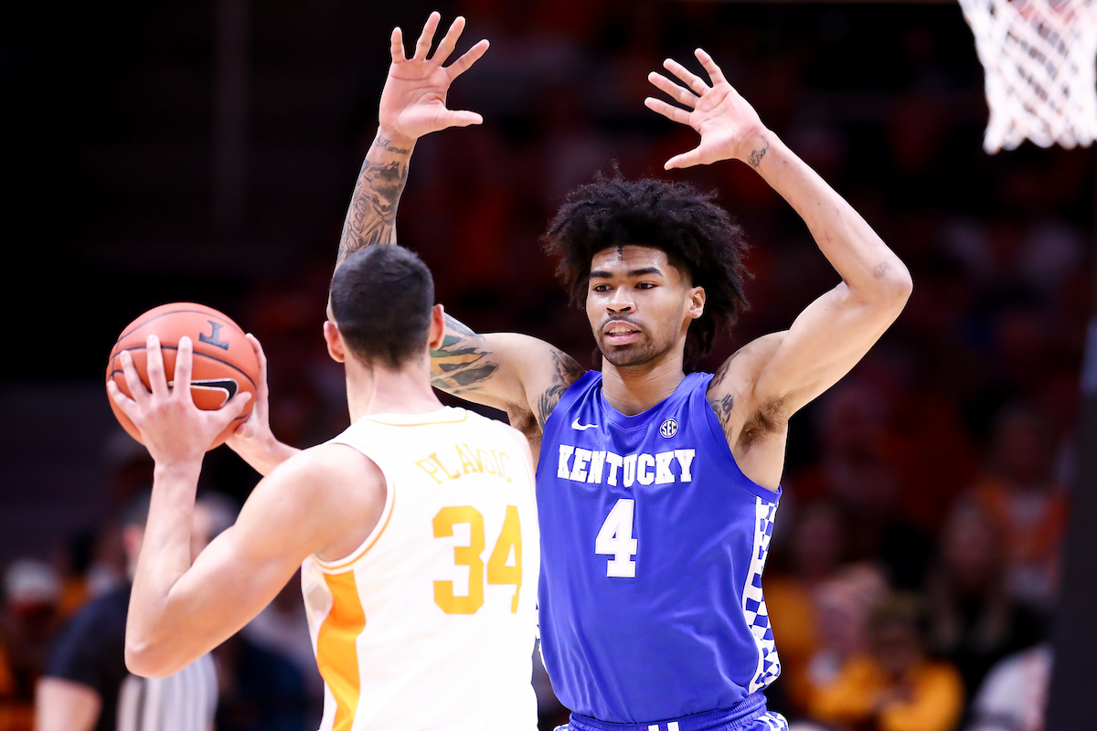 Nick Richards.

Kentucky beat Tennessee, 77-64.

Photo by Elliott Hess | UK Athletics