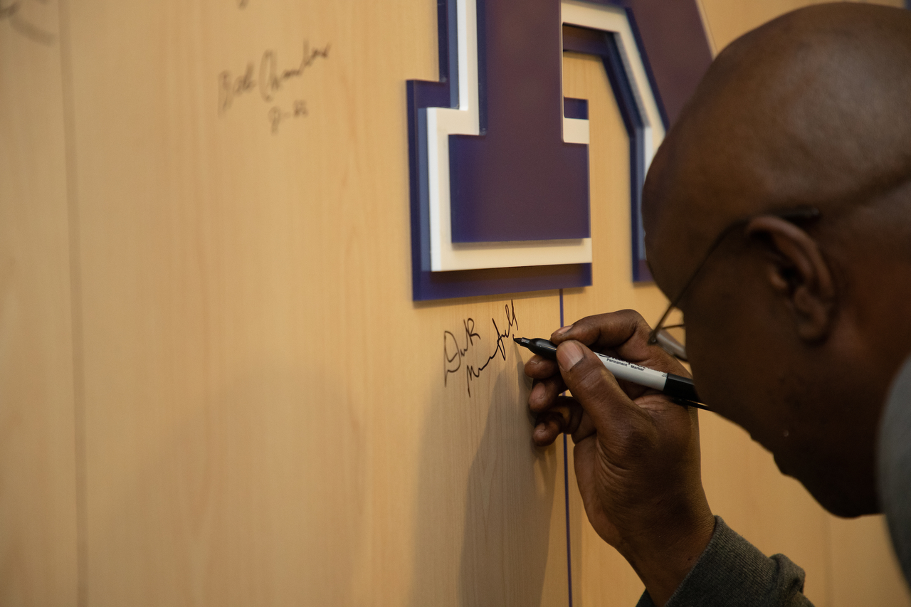 Dirk Minniefield

Men's Basketball Reunion Weekend.  Photo by Mark Mahan