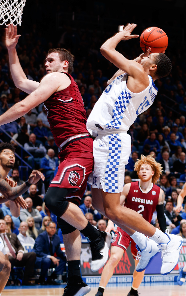 PJ Washington.

The University of Kentucky men's basketball team beats South Carolina 76-48.

Photo by Elliott Hess | UK Athletics