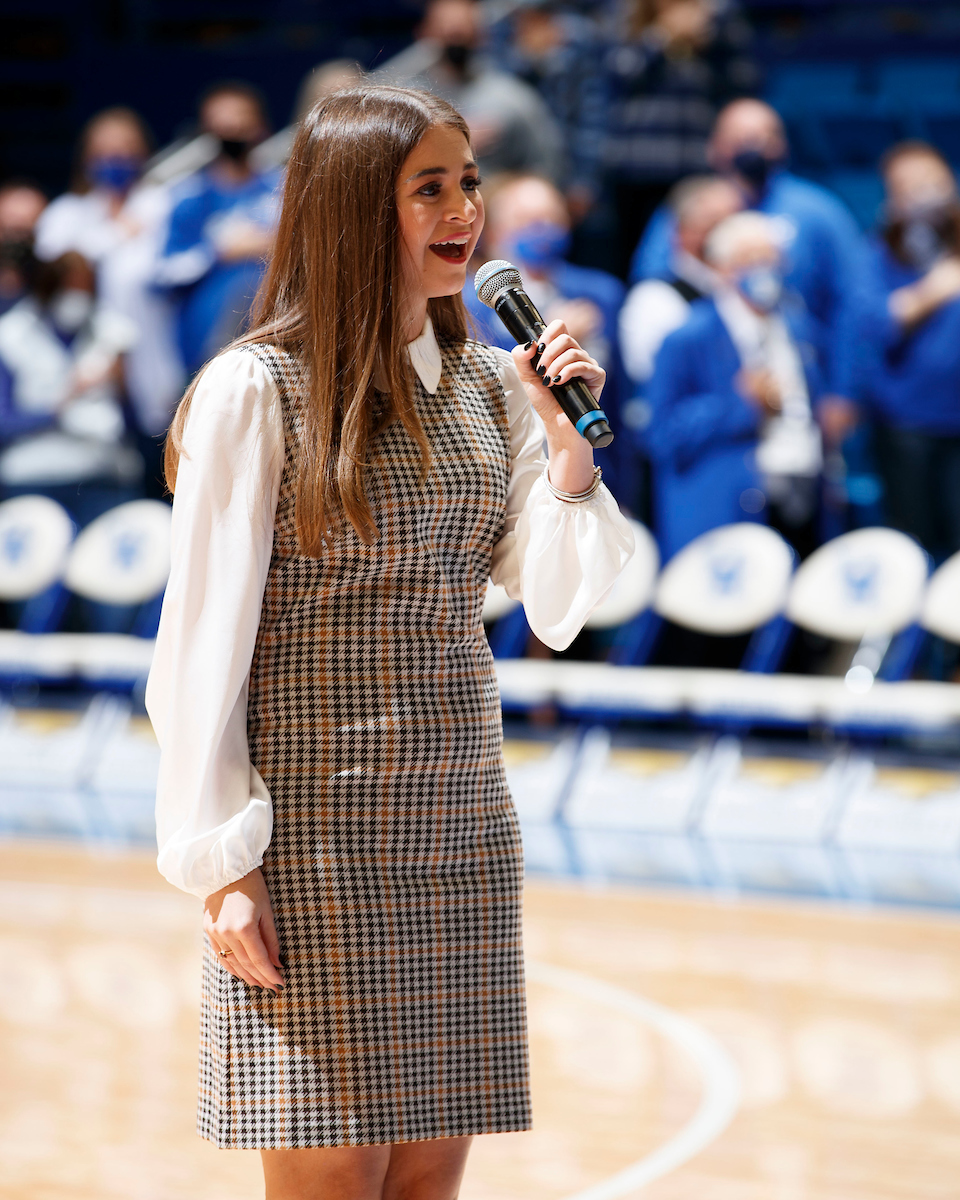 National Anthem.

Kentucky beat Mount St. Mary’s 80-55.

Photo by Elliott Hess | UK Athletics