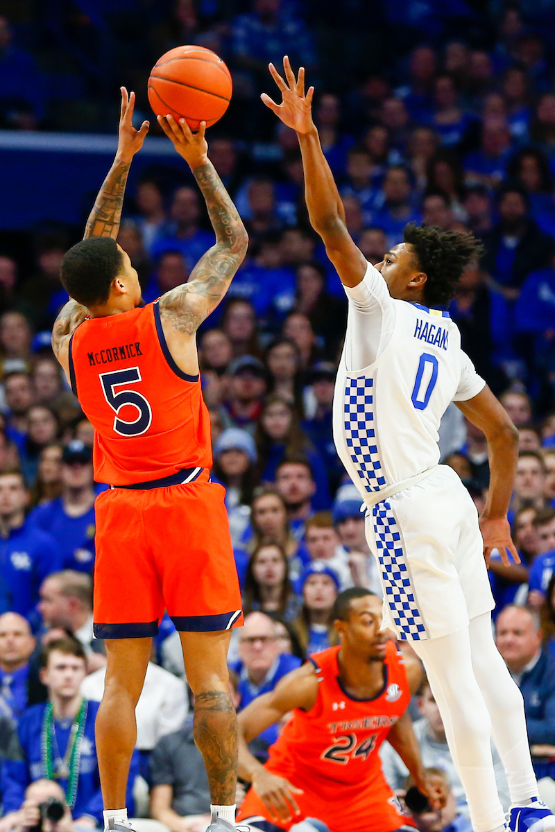 Ashton Hagans. 

UK beat Auburn 73-66. 

Photo By Barry Westerman | UK Athletics