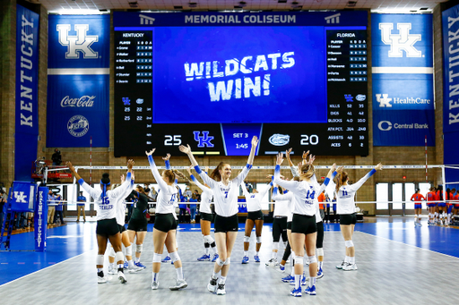 Sophie Fischer. 

Kentucky sweeps Florida 3-0.

Photo By Barry Westerman | UK Athletics