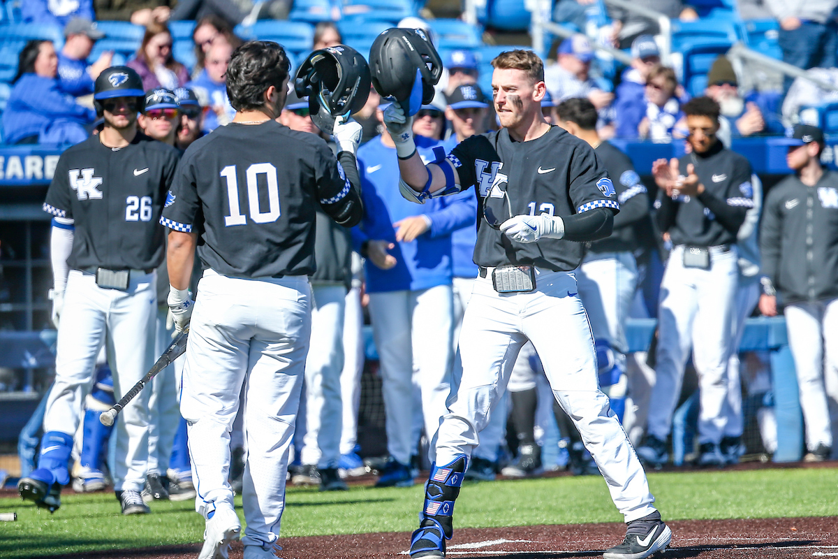 Chase Estep.

Kentucky sweeps Western Michigan 16-5.

Photo by Sarah Caputi | UK Athletics