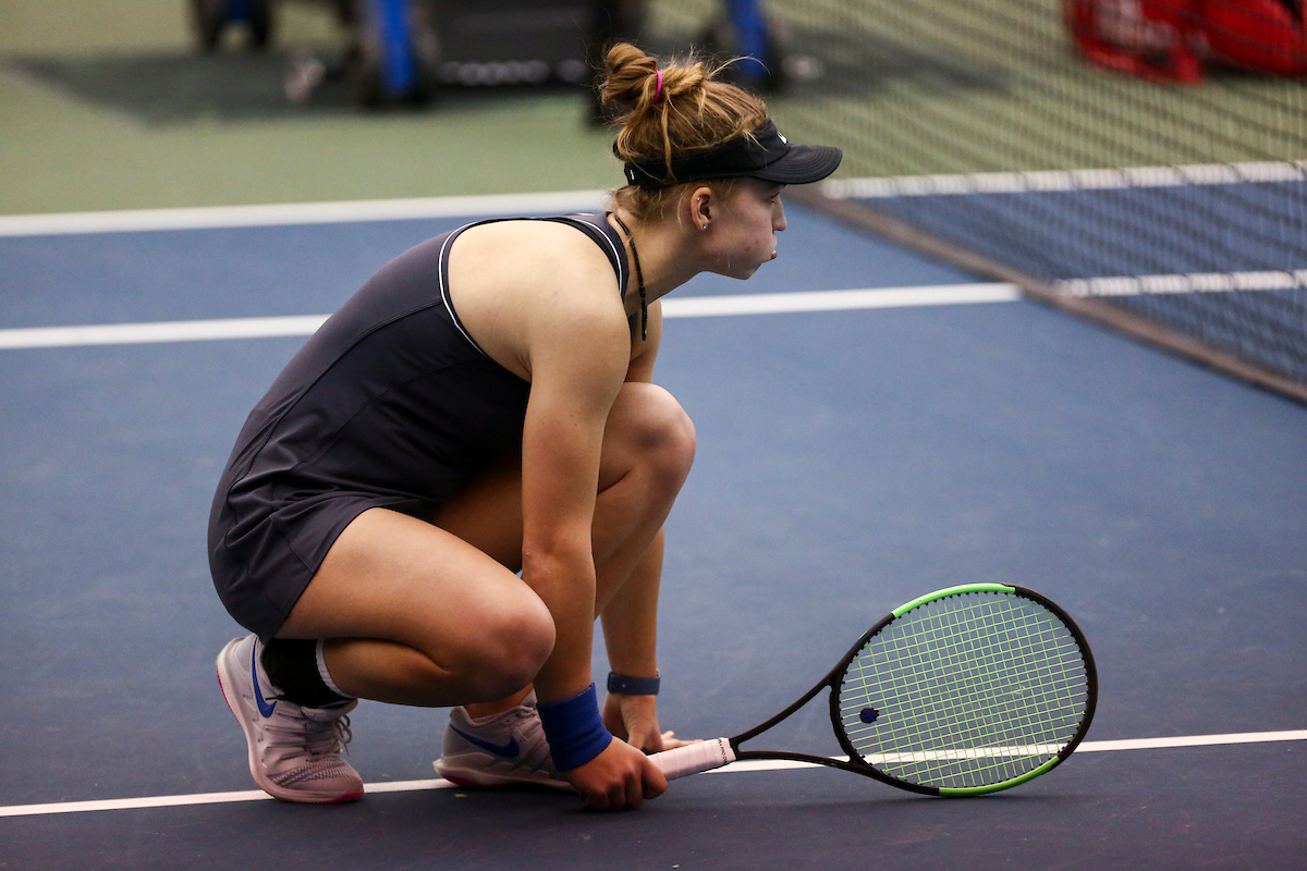 Akvile Parazinskaite.

Kentucky beat Texas A&M 4-3.

Photo by Hannah Phillips | UK Athletics