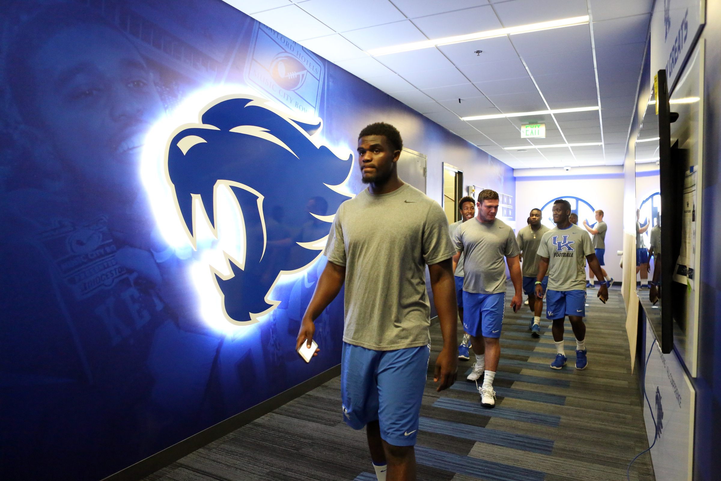 Photo Gallery of Team Getting First Look at Football Training Facility