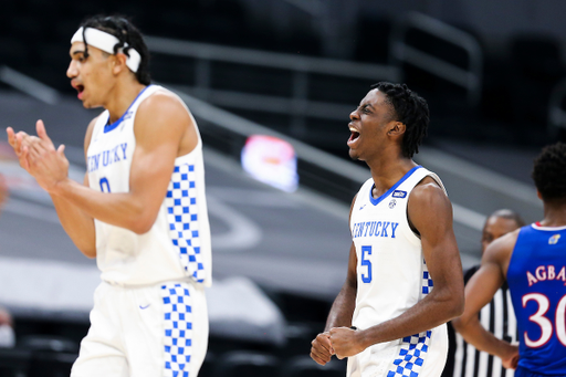 Jacob Toppin. Terrence Clarke.

Kentucky falls to Kansas, 65-62, in the State Farm Champions Classic.

Photo by Chet White | UK Athletics