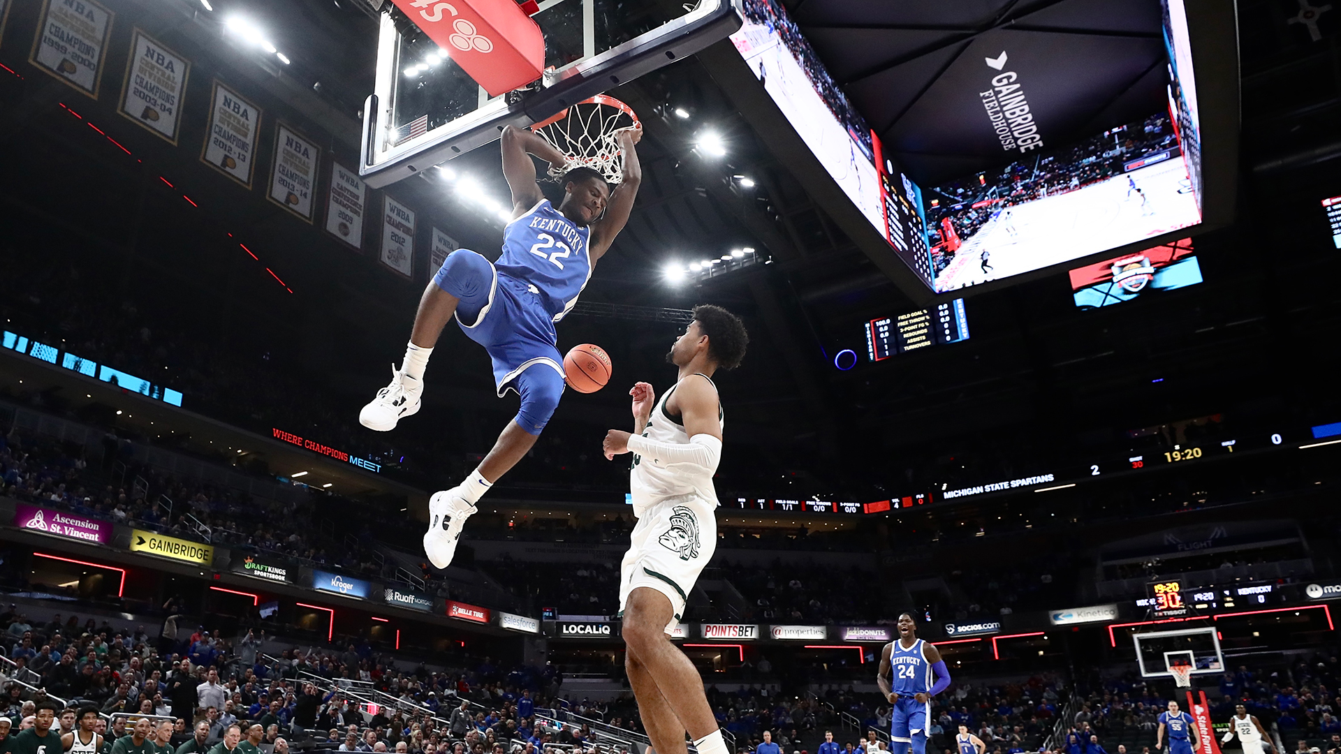 Michigan State Tops Kentucky in Double OT