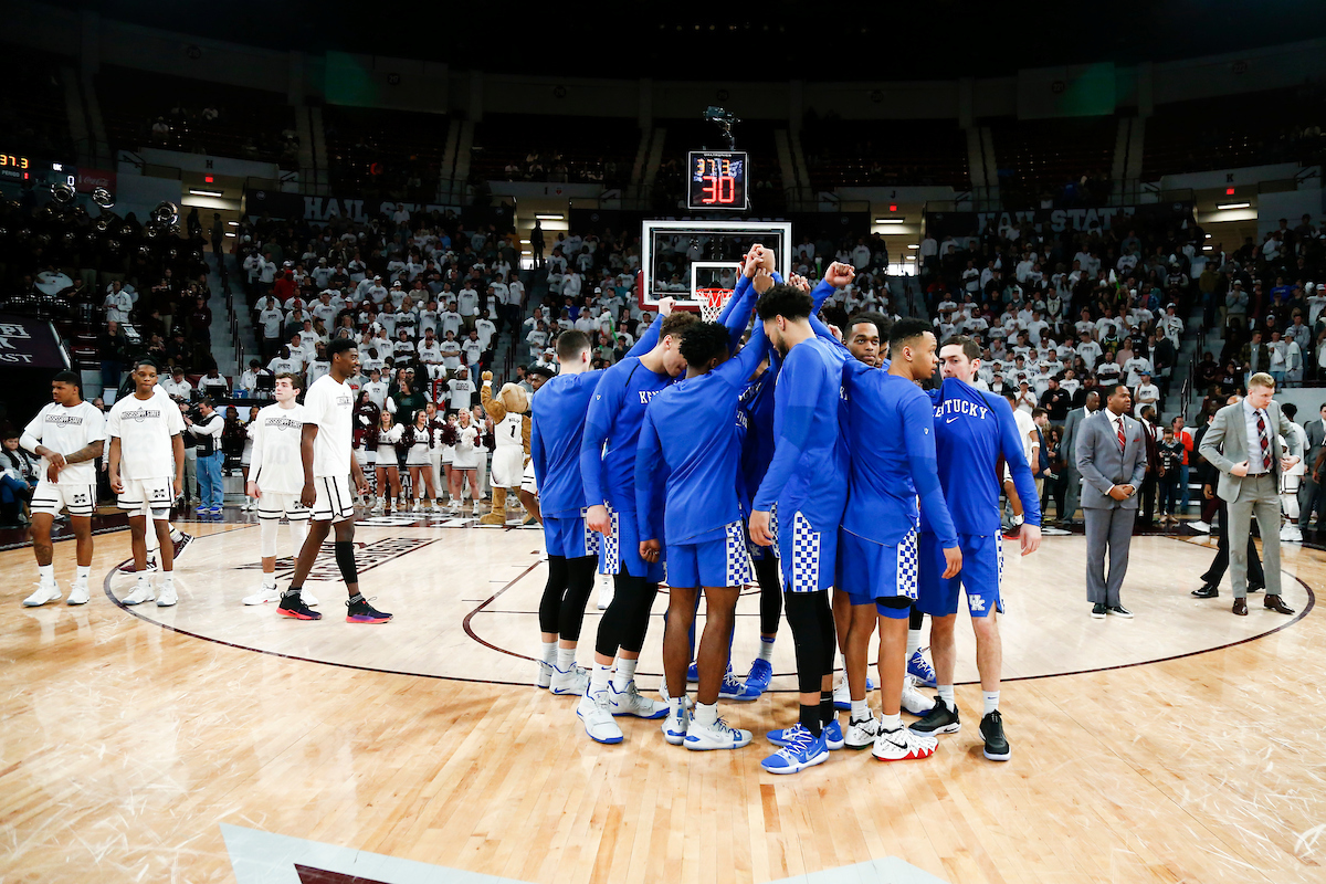 team. 

Kentucky beat Mississippi State 71-67 at Humphrey Coliseum in Starkville, MS.

Photo by Chet White | UK Athletics