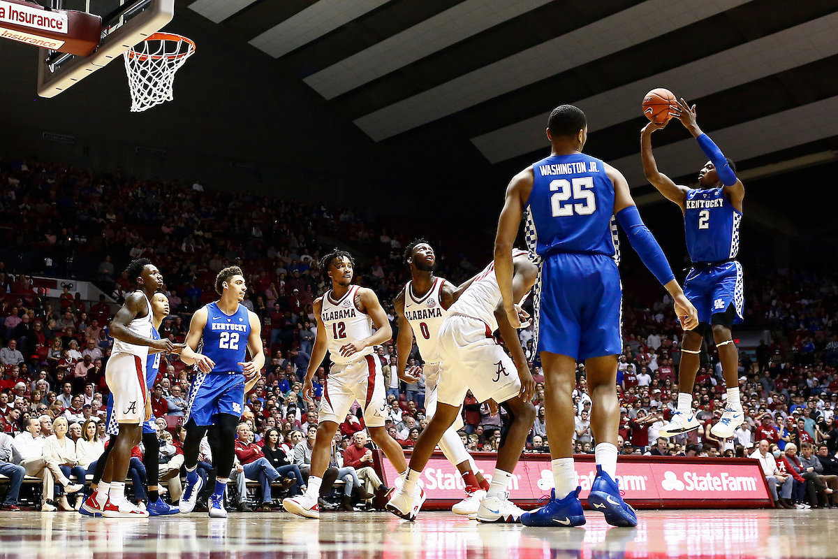 Ashton Hagans.

Kentucky falls to Alabama 77-75 on Saturday, January 5, 2019, at Coleman Coliseum in Tuscaloosa, AL.

Photo by Chet White | UK Athletics