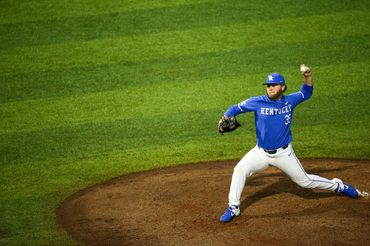 Cole Daniels. 

Kentucky beat Southeast Missouri State 9-4.

Photo by Eddie Justice | UK Athletics