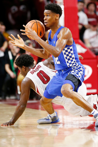 Shai Gilgeous-Alexander.

The University of Kentucky men's basketball team beat Arkansas 87-72 on Tuesday, February 20, 2018, at Bud Walton Arena in Fayetteville, Arkansas.