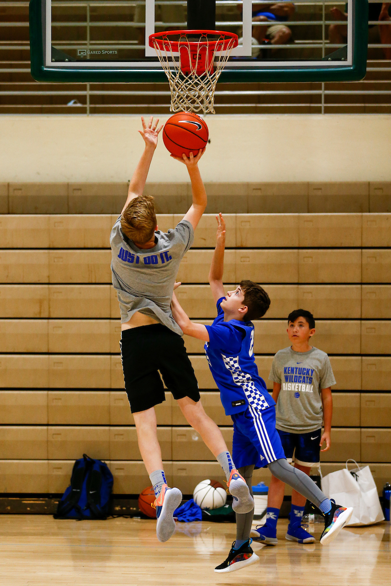 Kentucky men's basketball camp at South Oldham High School in Crestwood, Kentucky.

Photo By Barry Westerman | UK Athletics