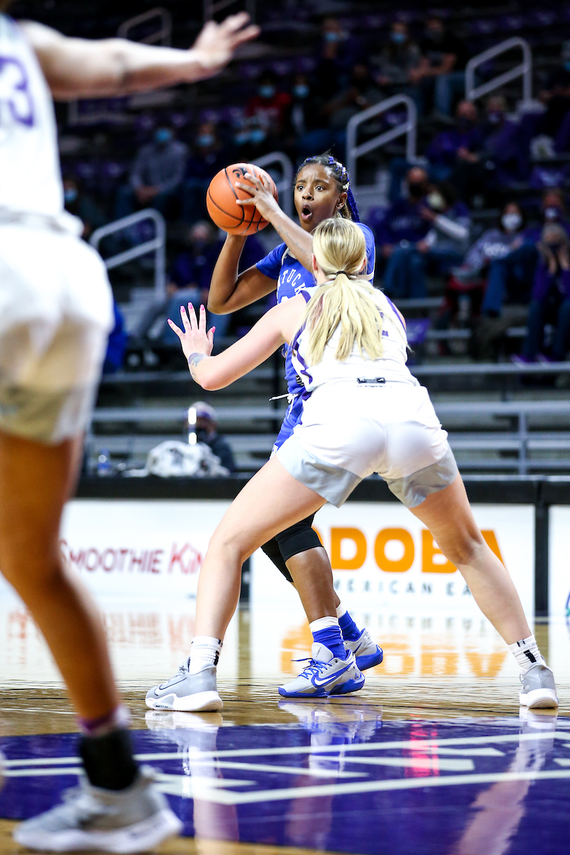 Keke McKinney.  

Kentucky beat Kansas State 60-49.

Photo by Eddie Justice | UK Athletics
