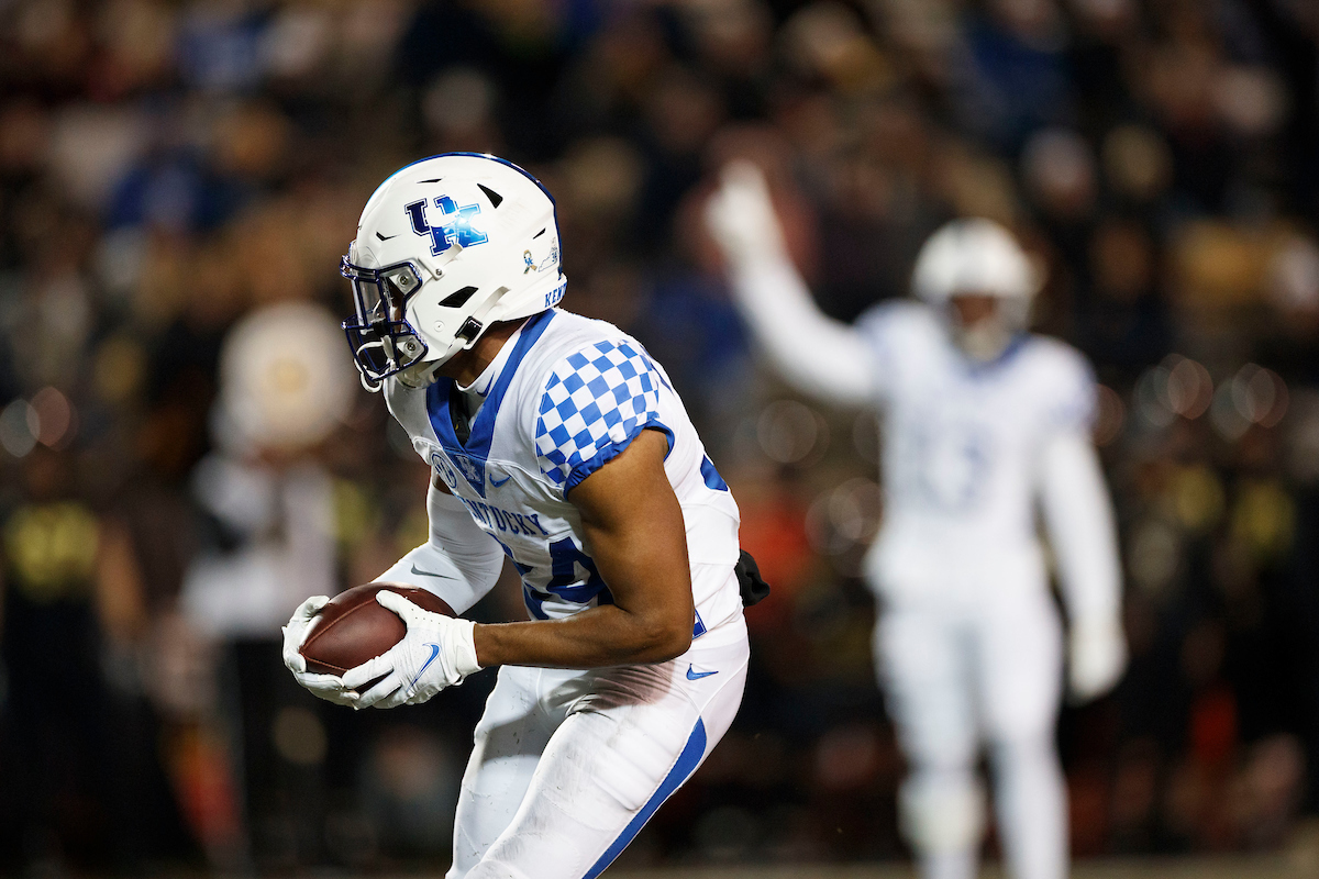 Jalen Geiger.

Kentucky beats Vandy, 34-17.

Photo by Elliott Hess | UK Athletics