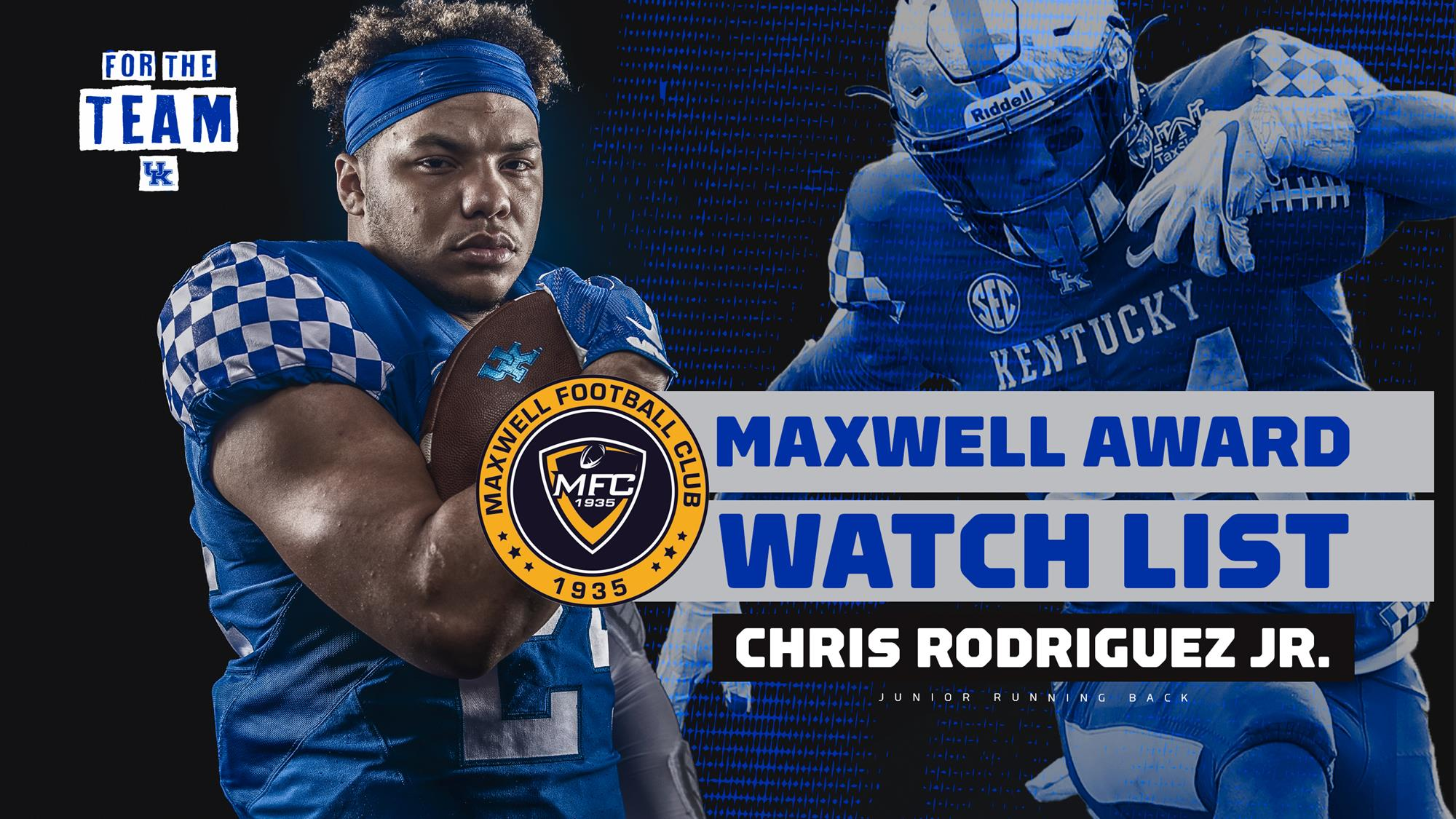 Chris Rodriguez Jr. Named to Maxwell Award Watch List
