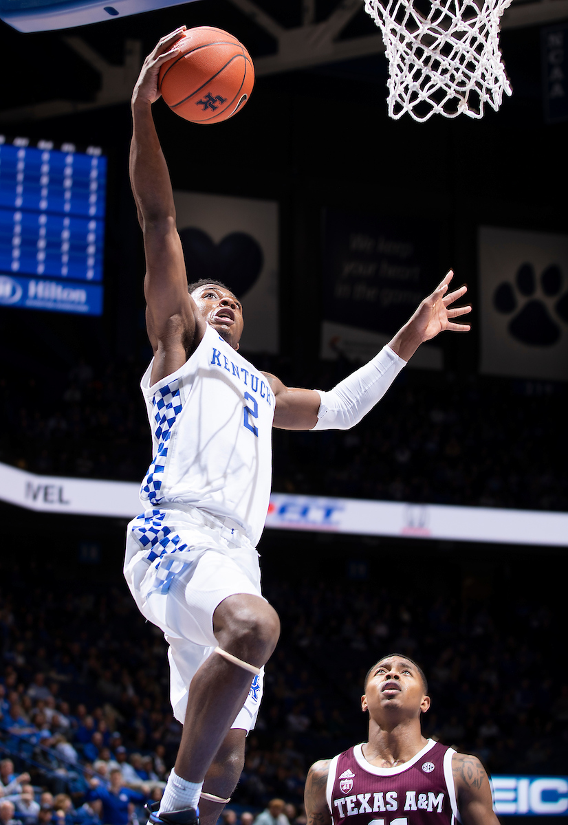 Ashton Hagans.

Kentucky beat Texas A&M 85-74 on Tuesday, January 8, 2019.

Photo by Chet White | UK Athletics