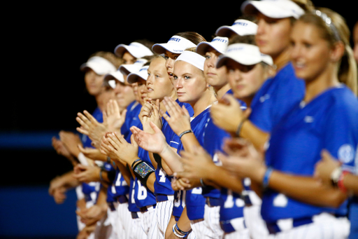 Team.

The University of Kentucky softball team beat Notre Dame 10-0 in the NCAA Championship Lexington Regional at John Cropp Stadium on Saturday, May 19, 2018.

Photo by Chet White | UK Athletics