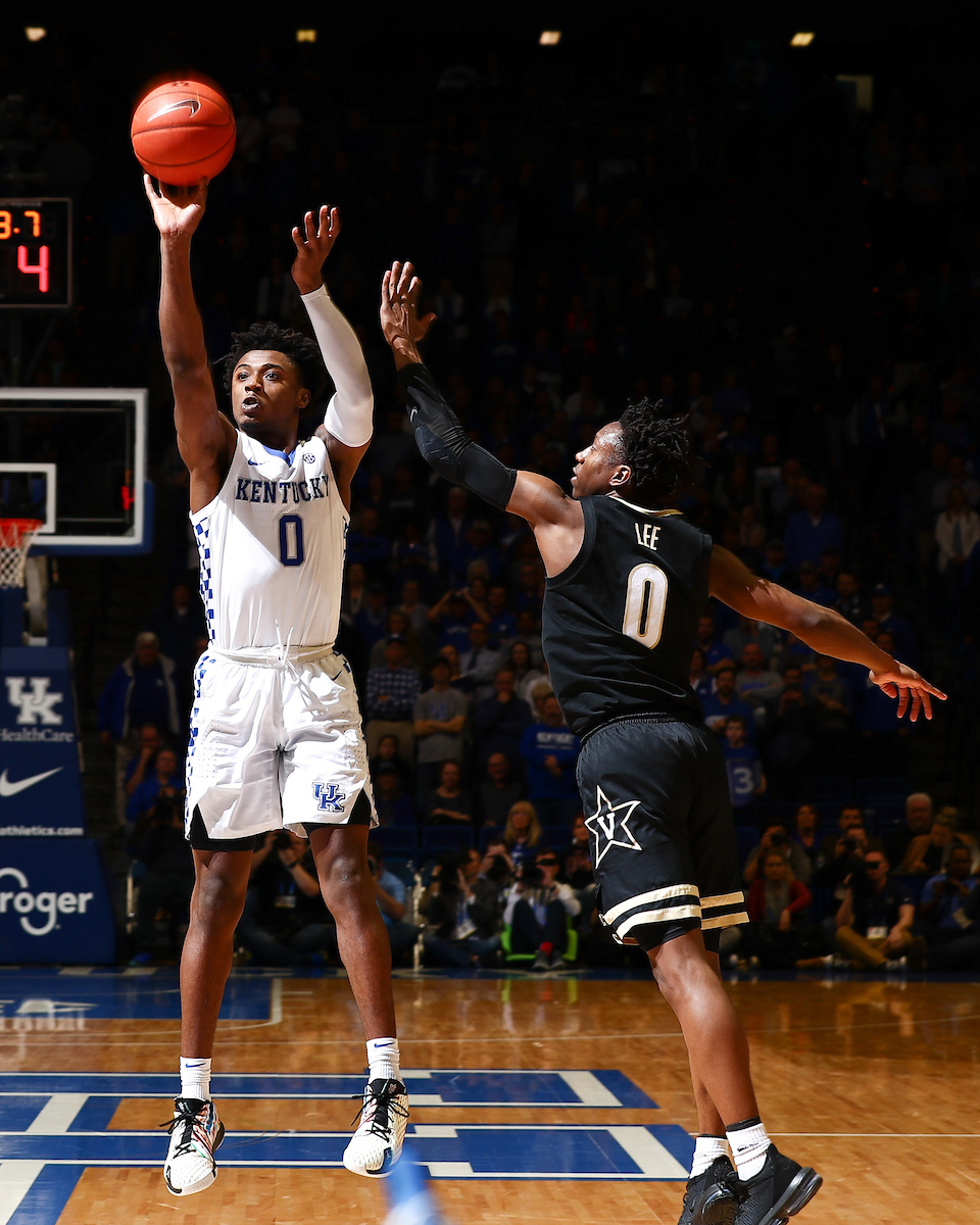 Ashton Hagans.
UK beats Vandy 71-62. 
Photo by Elliott Hess | UK Athletics