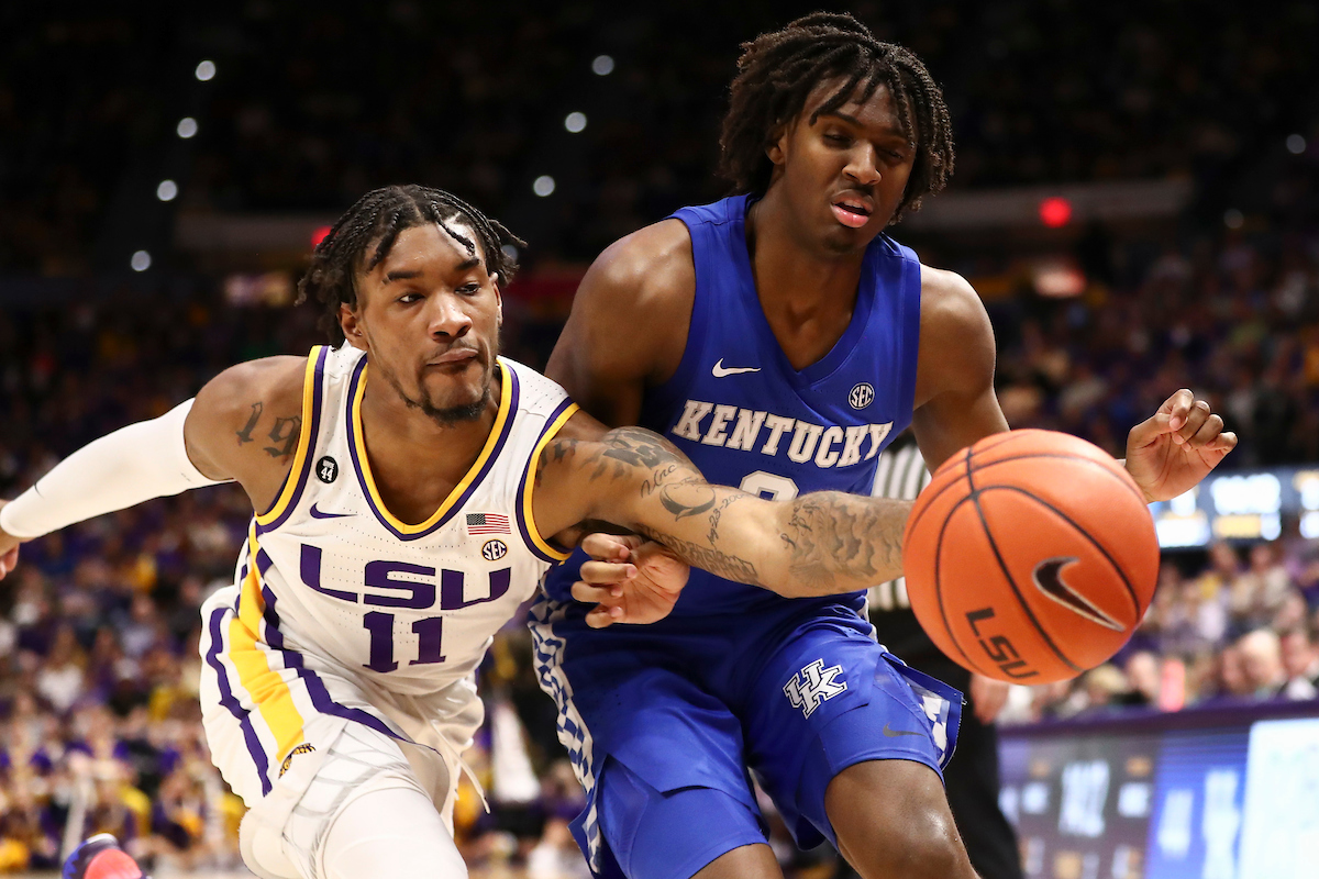 Tyrese Maxey.

Kentucky beat LSU 79-76.

Photo by Chet White | UK Athletics
