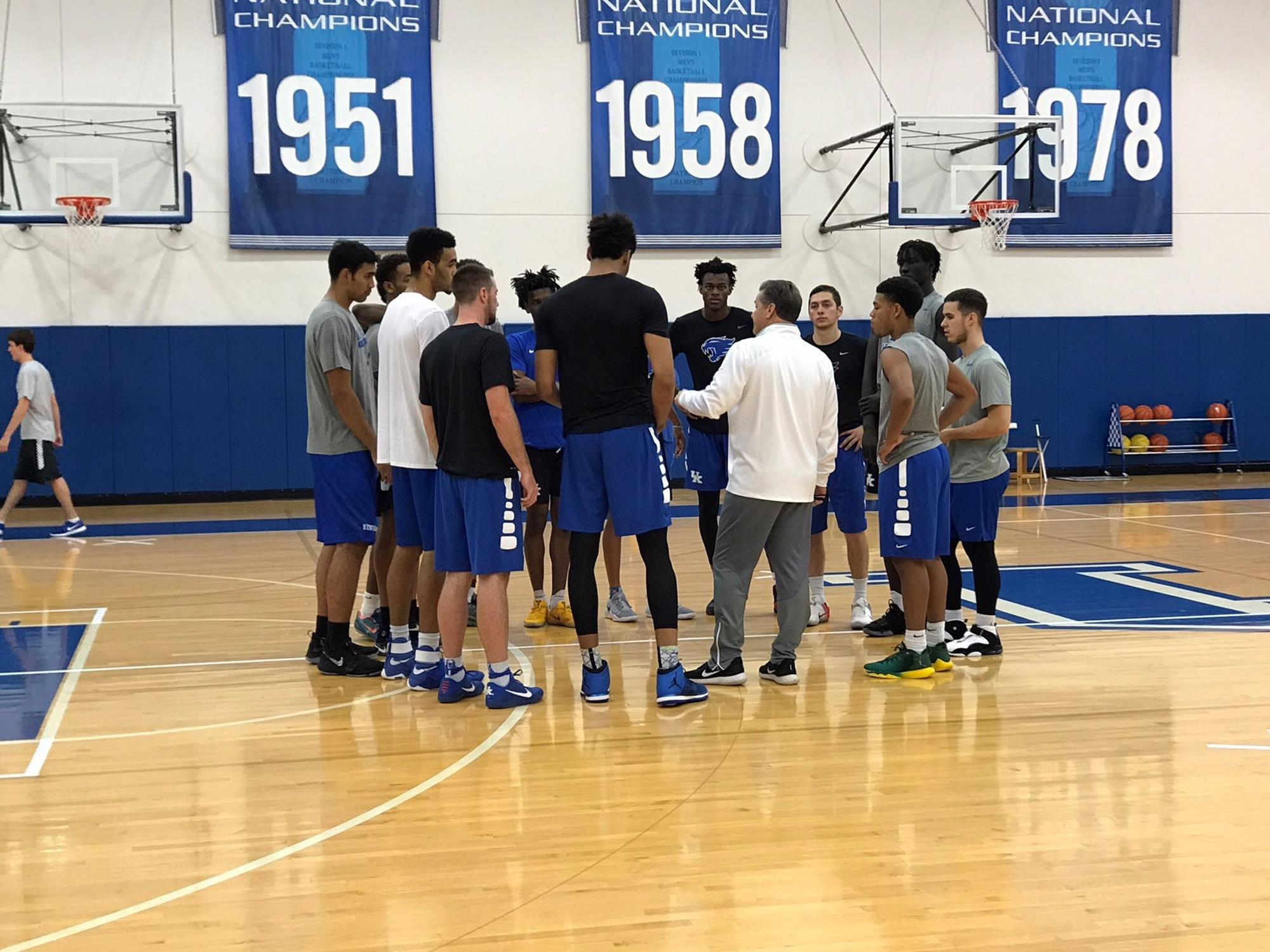 CoachCal.com Practice Report: Freshmen Go Through Kentucky Basketball 101