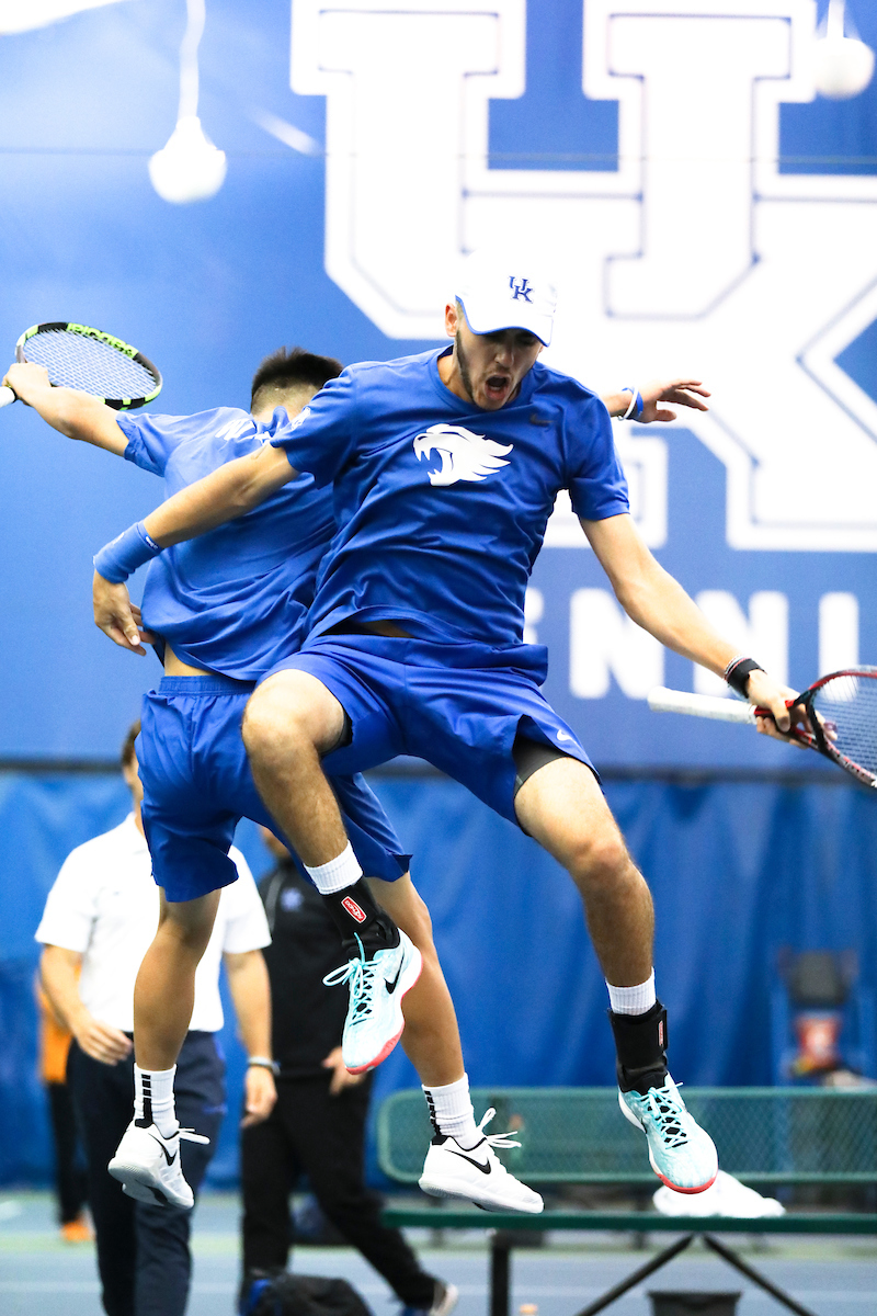 Ying-Ze Chen. Enzo Wallart. 

Kentucky men's tennis falls to Tennessee 0-4 on Sunday, April 14th..

Photo by Eddie Justice | UK Athletics