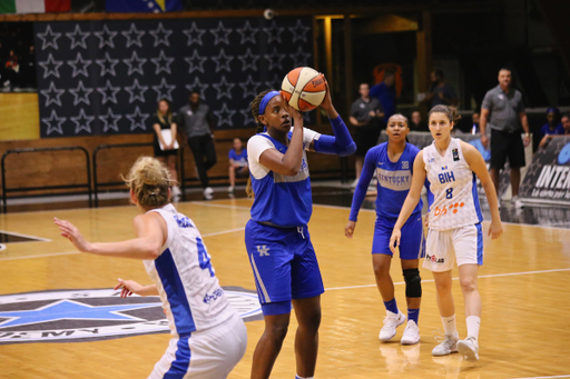 The women's basketball team claims a 73-40 victory against the Bosnia Herzegovina National Team on Sunday, August 5, 2018, on their summer trip to Italy.

Photos by Noah J. Richter | UK Athletics