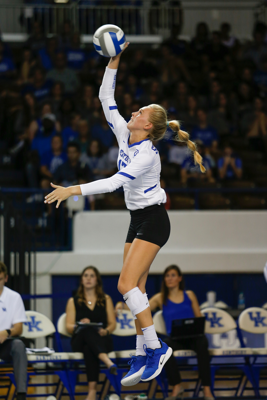 Alli Stumler.

UK defeats UofL 3-0.  

Photo by Grant Lee | UK Athletics