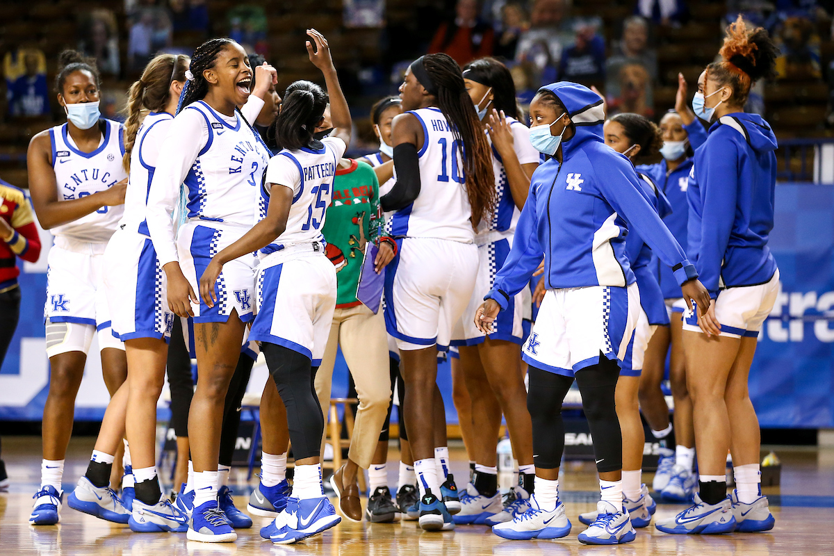 Keke McKinney. 

Kentucky beats Worfford 98-37.

Photo by Eddie Justice | UK Athletics