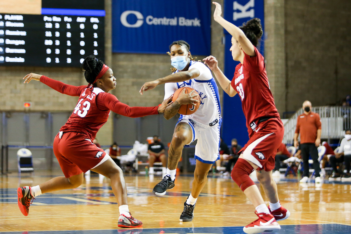 Jazmine Massengill.

Kentucky beats Arkansas 75-64.

Photo by Hannah Phillips | UK Athletics