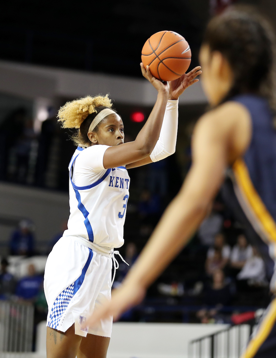 KeKe McKinney
The women's basketball team beat Murray State 88-49 on Friday, December 21, 2018. 

Photo by Britney Howard  | UK Athletics