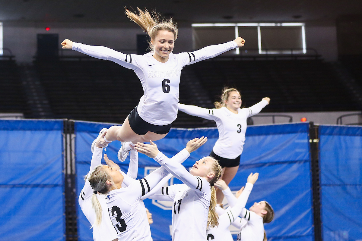 Hannah Hohn.

Kentucky Stunt blue and white scrimmage. 

Photo by Abbey Cutrer | UK Athletics