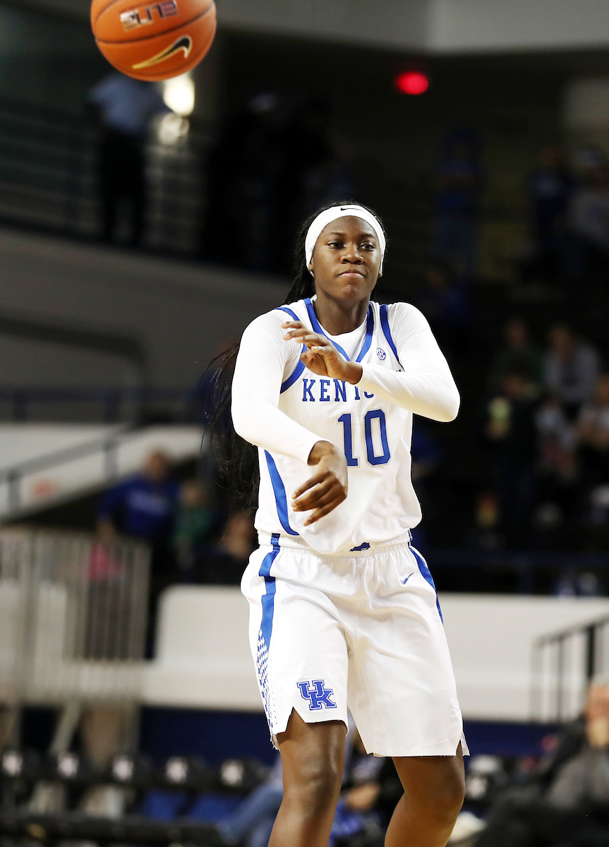 Rhyne Howard
The women's basketball team beat Murray State 88-49 on Friday, December 21, 2018. 

Photo by Britney Howard  | UK Athletics