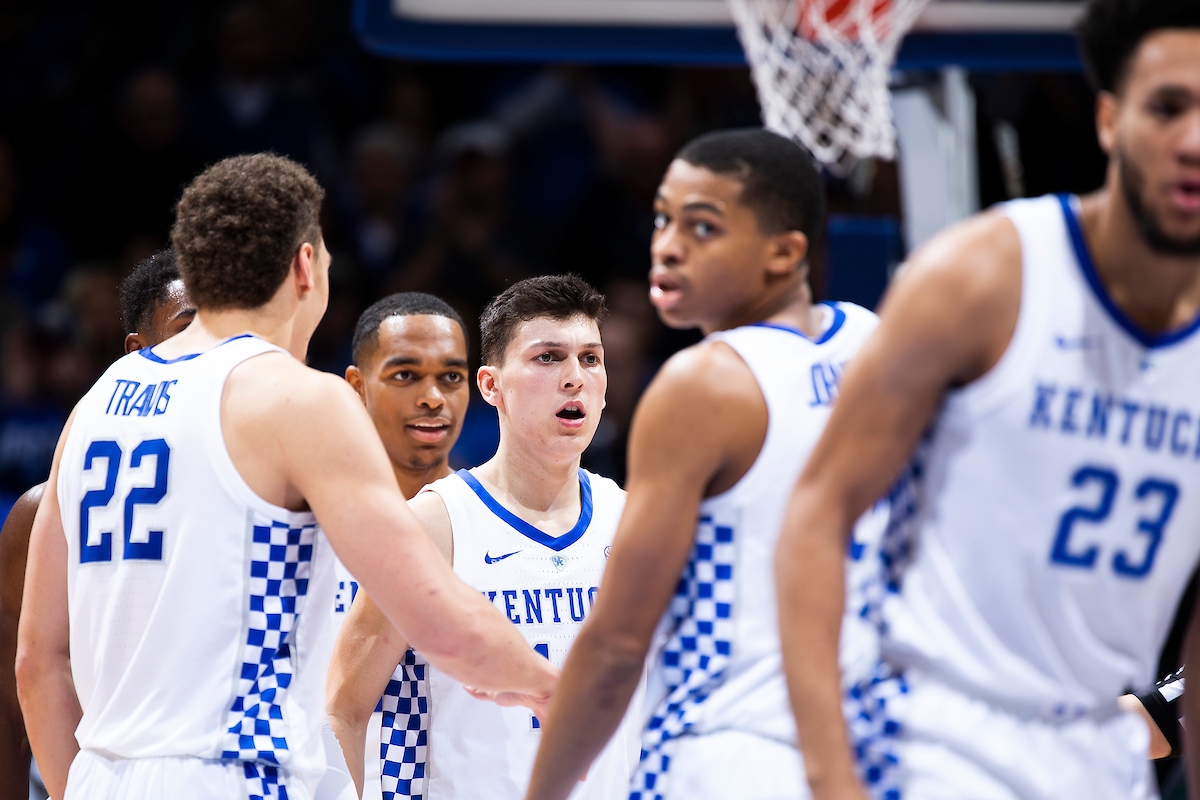 Team. Tyler Herro. PJ Washington. Keldon Johnson.

Kentucky men's basketball beat UNCG 78-61 on Saturday in Rupp Arena.

Photo by Chet White | UK Athletics