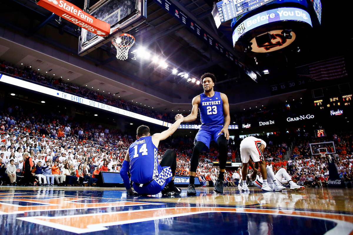 EJ Montgomery. Tyler Herro.

Kentucky beat Auburn 82-80 at Auburn Arena in Auburn, AL., on Saturday, January 19, 2019.

Photo by Chet White | UK Athletics