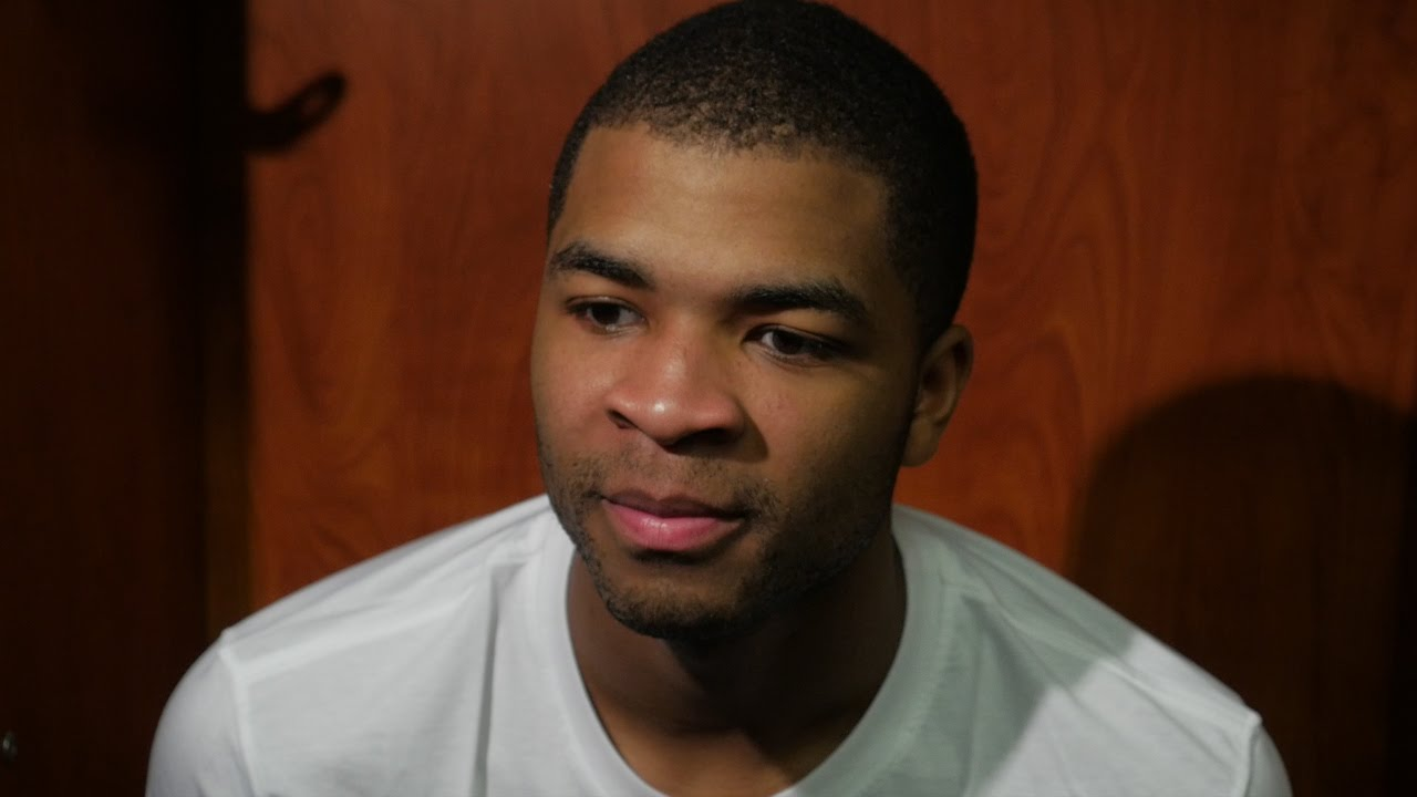 NCAA Tournament: Aaron Harrison and Andrew Harrison - Hampton Postgame