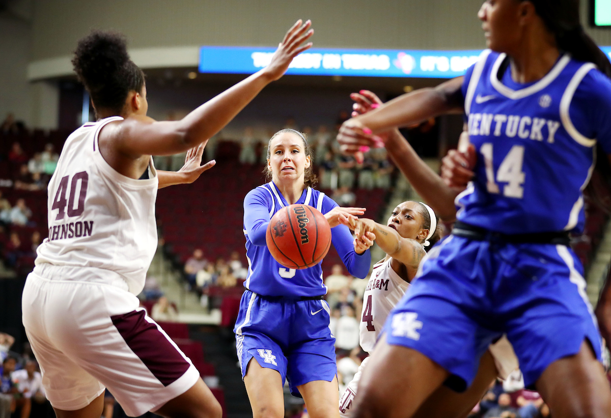 The UK Women's Basketball falls to Texas A&M. 
Photo by Hannah Phillips  | UK Athletics