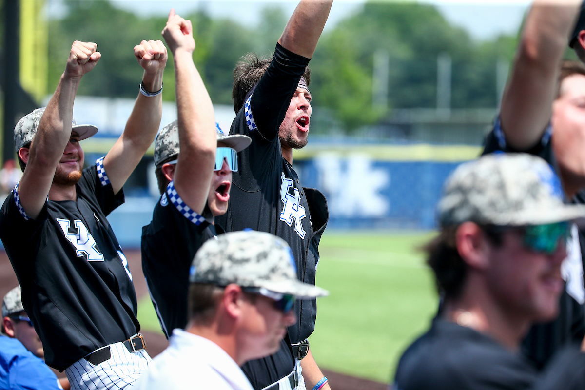 Seth Logue. Austin Strickland.

Kentucky beats Auburn 6-3.

Photo by Sarah Caputi | UK Athletics
