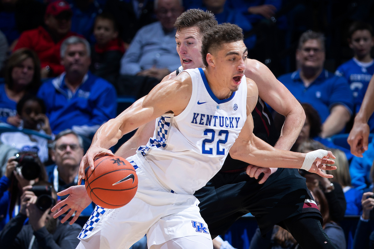Reid Travis.

Men's basketball beat IUP 86-64

Photo by Chet White | UK Athletics
