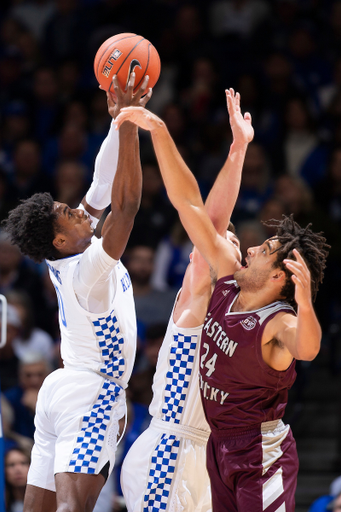 Aston Hagans.

UK beat EKU 91-49.

Photo by Chet White | UK Athletics