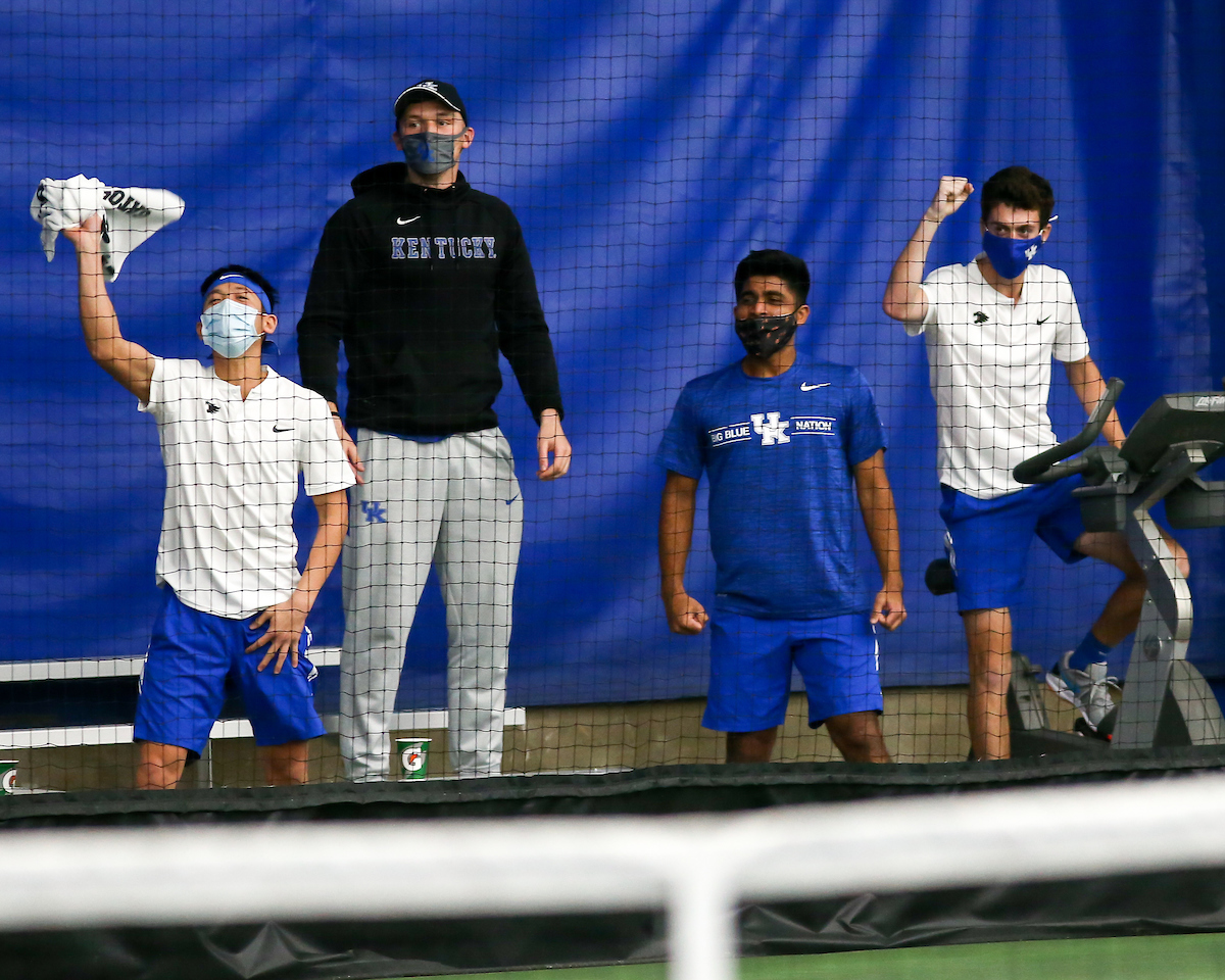 Celebration. 

Kentucky beat Bellarmine 7-0.

Photo by Eddie Justice | UK Athletics