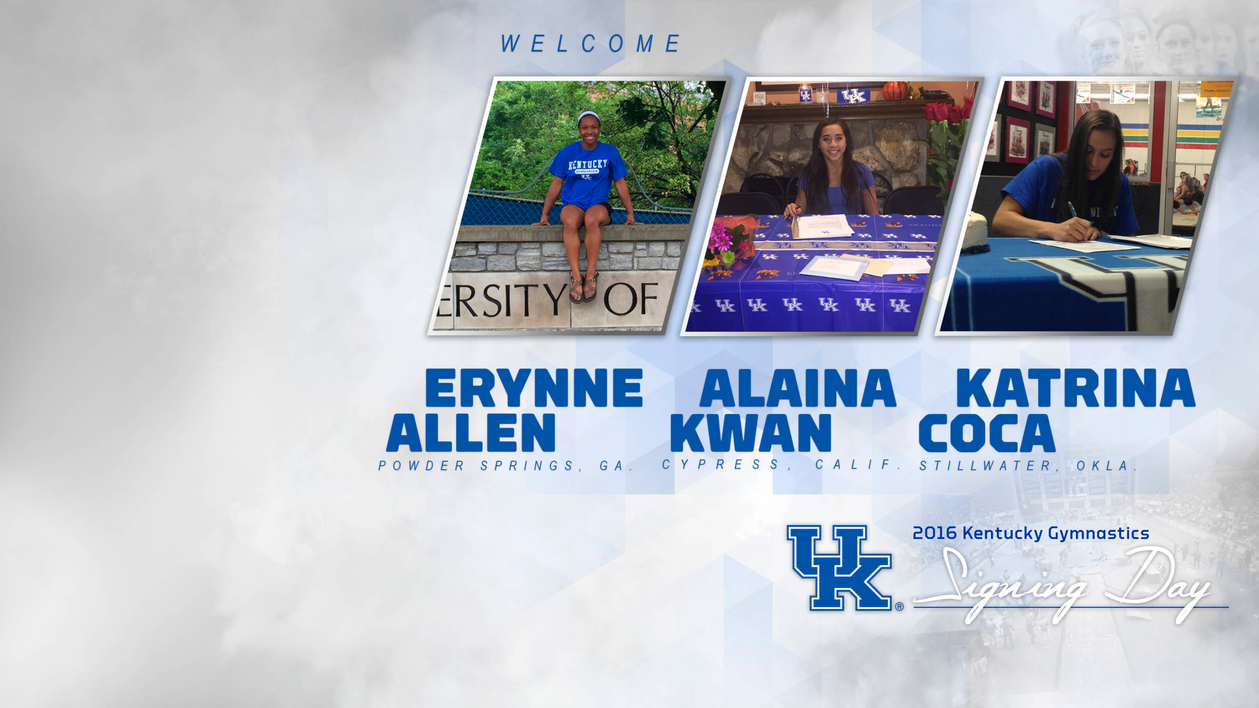 Kentucky Gymnastics adds Coca, Kwan and Allen to the Fold