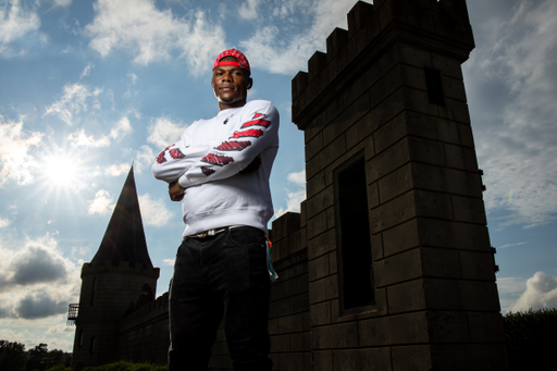 Oscar Tshiebwe.

Kentucky MBB Photoshoot at the Kentucky Castle.

Photo by Eddie Justice | UK Athletics